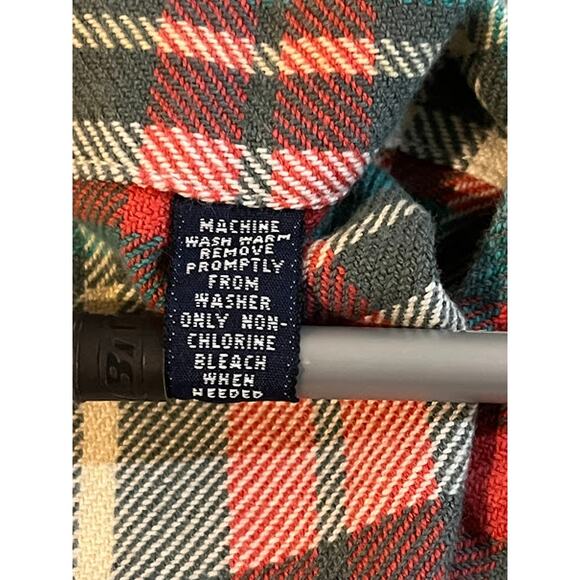 VTG 90s Polo Sport RLX Ralph Lauren Shirt Red Cream Green Plaid Button Down L - Picture 5 of 7
